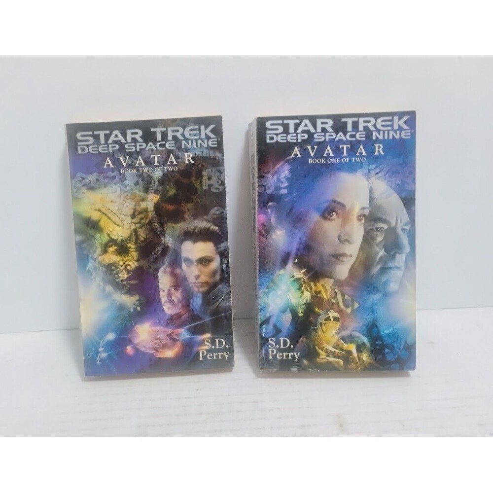 STAR TREK DEEP SPACE NINE DS9 AVATAR 2 BOOK PAPERBACK SET BY SD PERRY